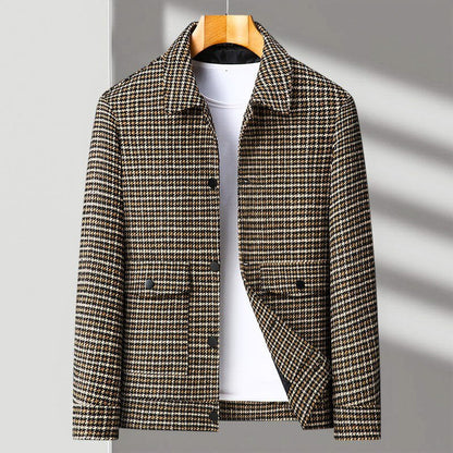 Julian | Tailored Houndstooth Wool Jacket