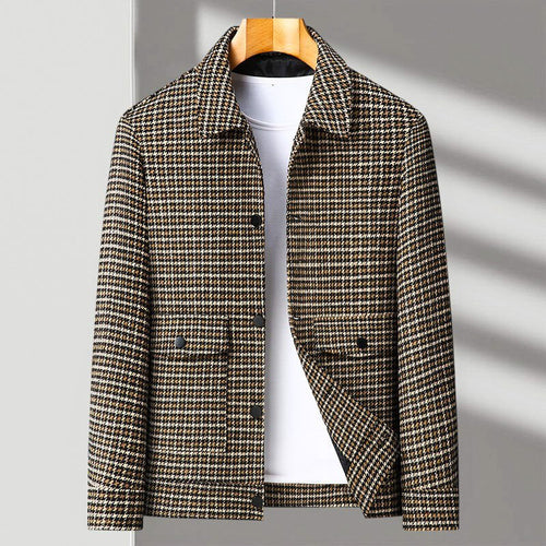 Julian | Tailored Houndstooth Wool Jacket