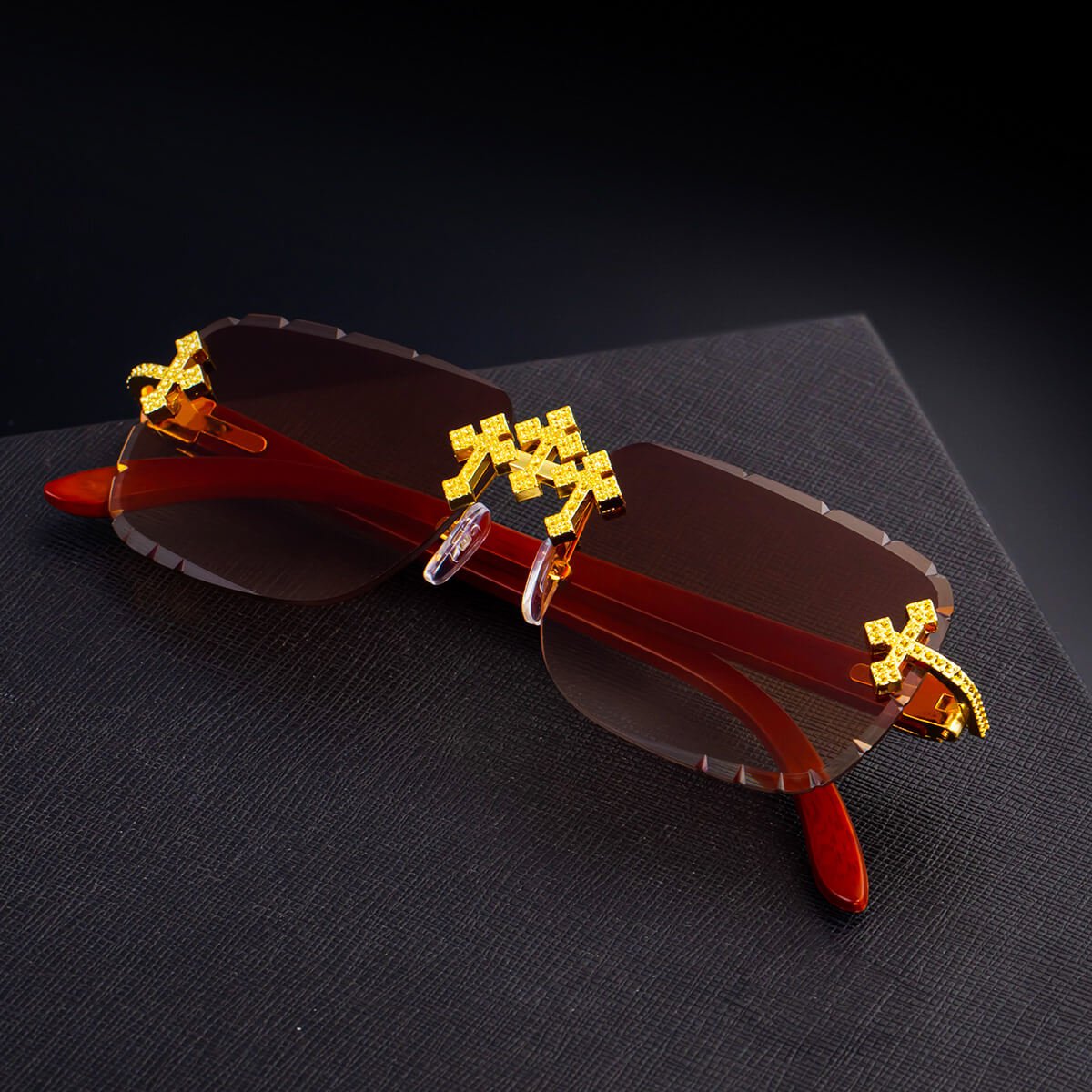 Vivienne | Rimless Retro Sunglasses