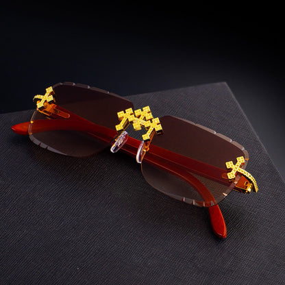 Vivienne | Rimless Retro Sunglasses