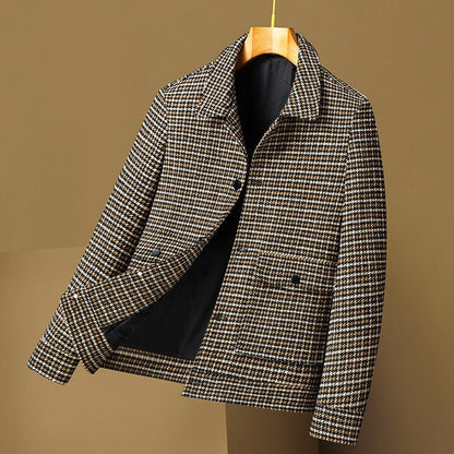 Julian | Tailored Houndstooth Wool Jacket