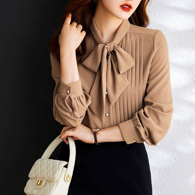 Esme | Elegant Bow Tie Blouse
