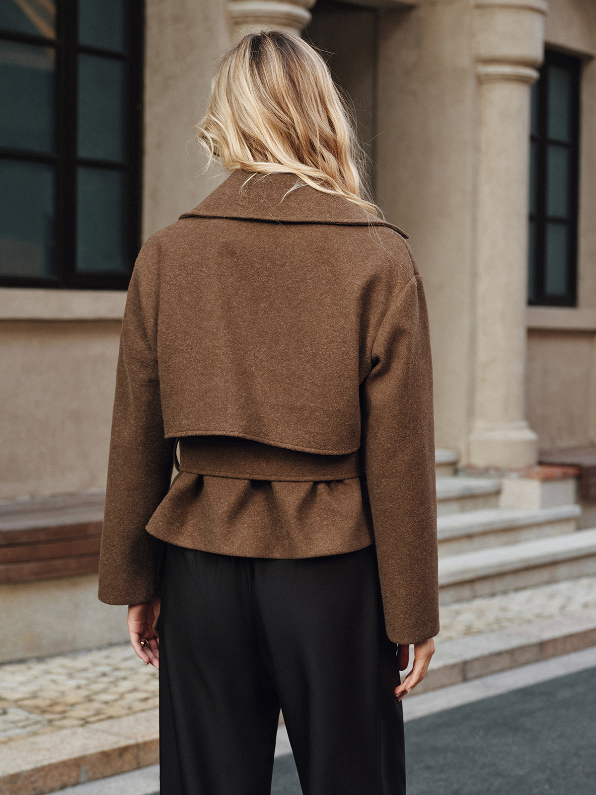 Cassidy | Tweed Coat with Belted Design | Stylish Outerwear for Every Occasion