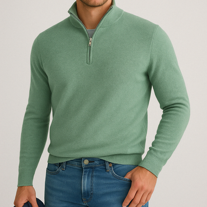 Oberon | Luxe Cashmere Blend Quarter-Zip Sweater