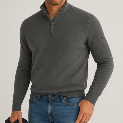 Oberon | Luxe Cashmere Blend Quarter-Zip Sweater