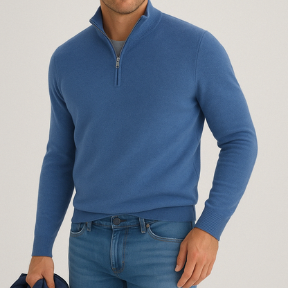 Oberon | Luxe Cashmere Blend Quarter-Zip Sweater