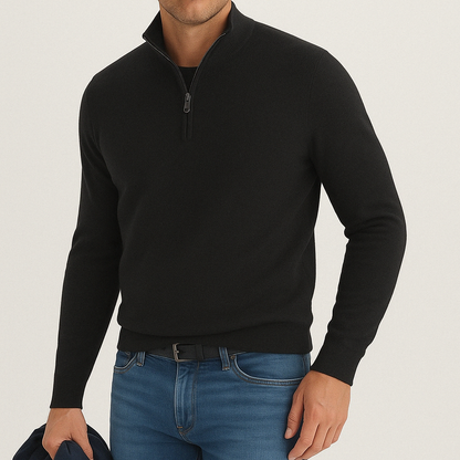 Oberon | Luxe Cashmere Blend Quarter-Zip Sweater