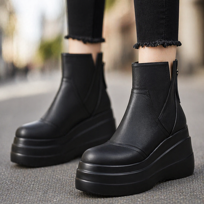 Arabella | Luxe Leather Orthopedic Platform Boots