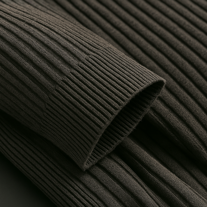 Rhys | Cotton Ribbed Quarter-Zip Sweater