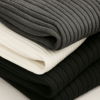 Rhys | Cotton Ribbed Quarter-Zip Sweater