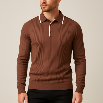 Theo | Luxe Knit Polo Shirt