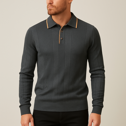 Theo | Luxe Knit Polo Shirt