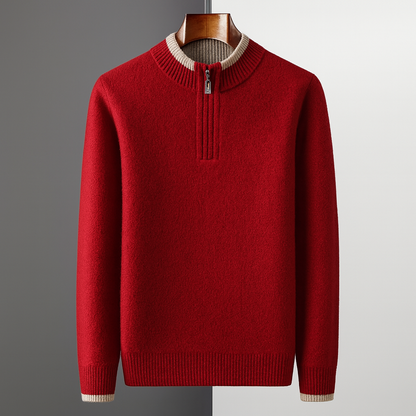 Caspian | Luxe Wool Quarter-Zip Sweater