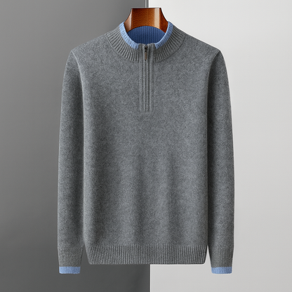 Caspian | Luxe Wool Quarter-Zip Sweater