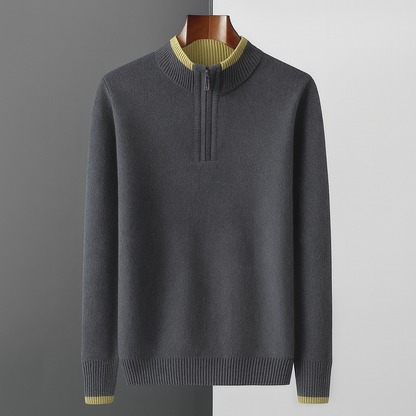 Caspian | Luxe Wool Quarter-Zip Sweater