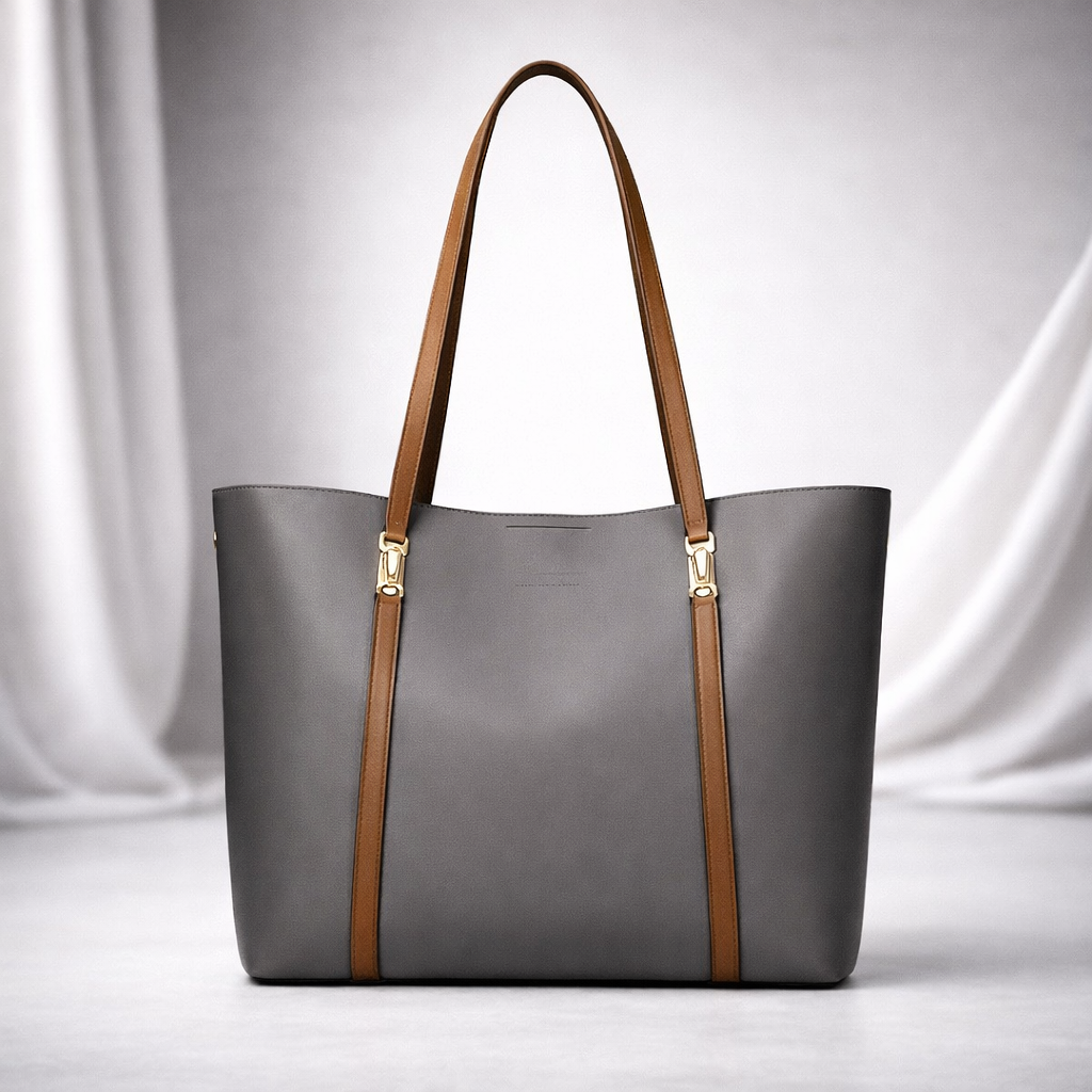 Honora | Chic Leather Handbag with Gold Hardware