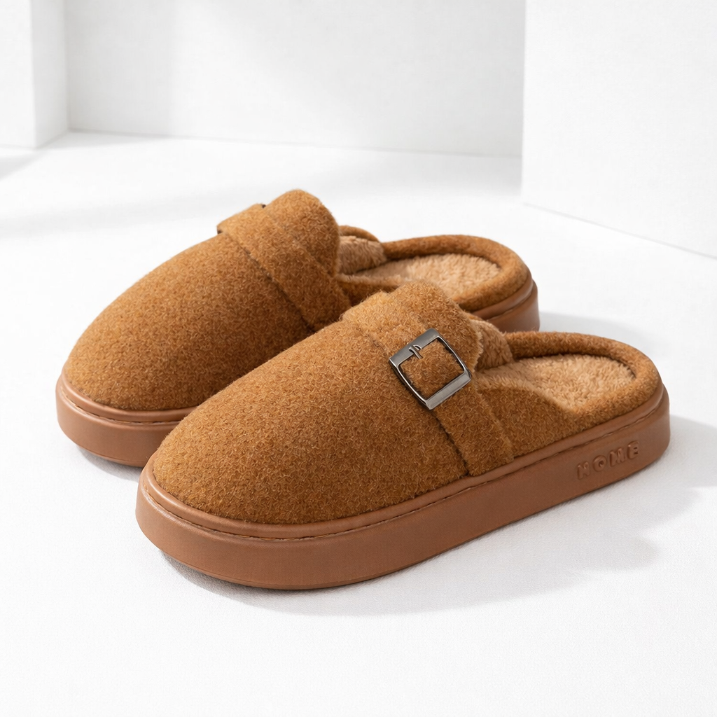 Elsa | Luxe Plush Cotton Mule Slippers