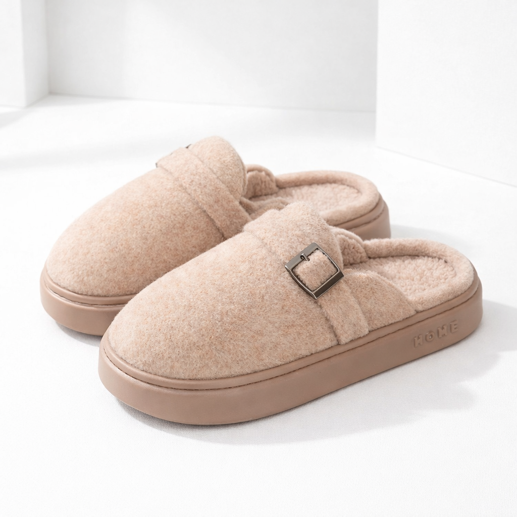 Elsa | Luxe Plush Cotton Mule Slippers