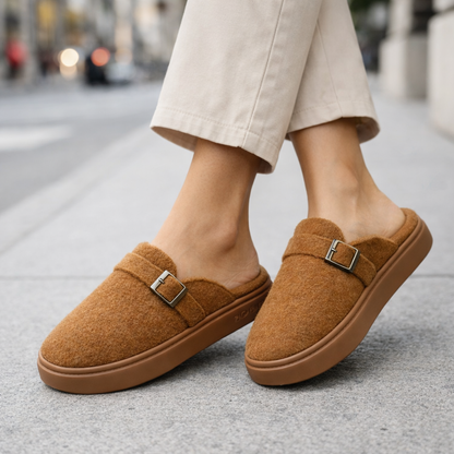 Elsa | Luxe Plush Cotton Mule Slippers