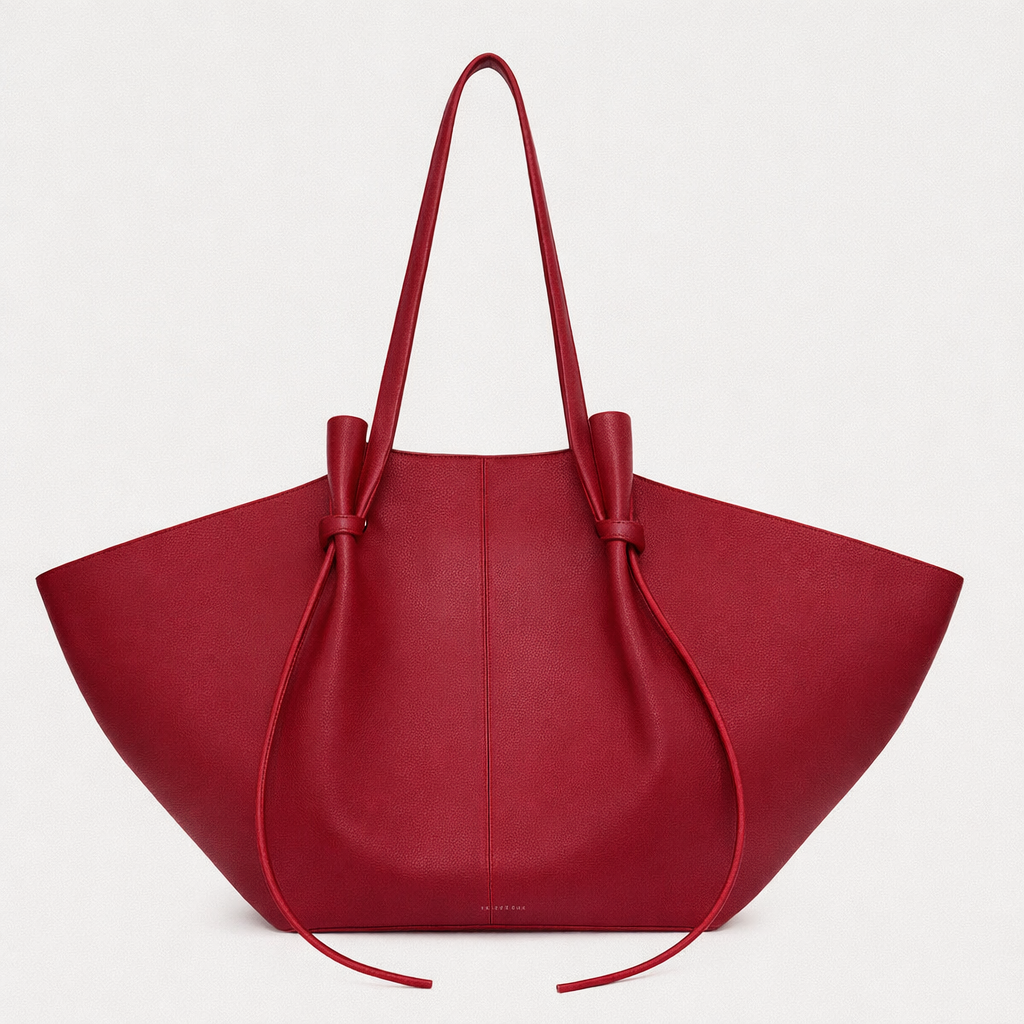 Estelle | Italian Leather Tote with Metal Accents