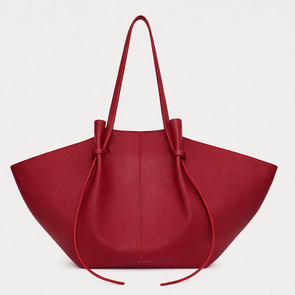 Estelle | Italian Leather Tote with Metal Accents