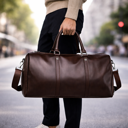 Arthur | Luxe Full-Grain Leather Duffle Bag