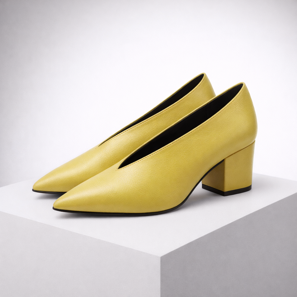 Bianca | Italian Leather Block Heels