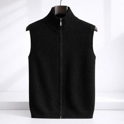 Alaric | Luxe Merino Wool Zip-Up Vest