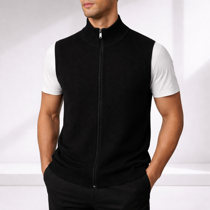 Alaric | Luxe Merino Wool Zip-Up Vest