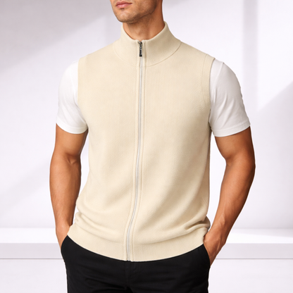 Alaric | Luxe Merino Wool Zip-Up Vest