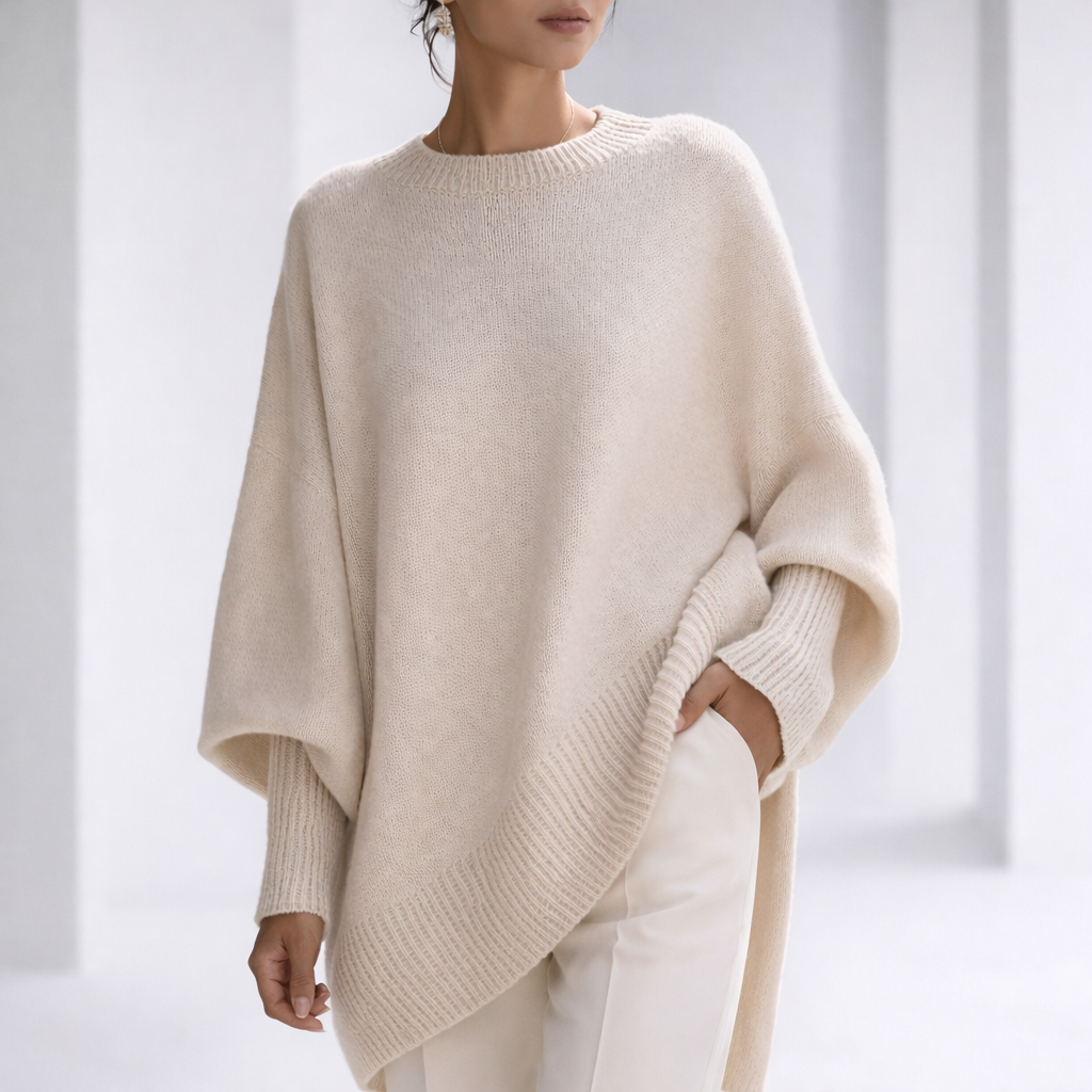 Cosima | Luxe Cashmere Relaxed Sweater with Ribbed Cuffs