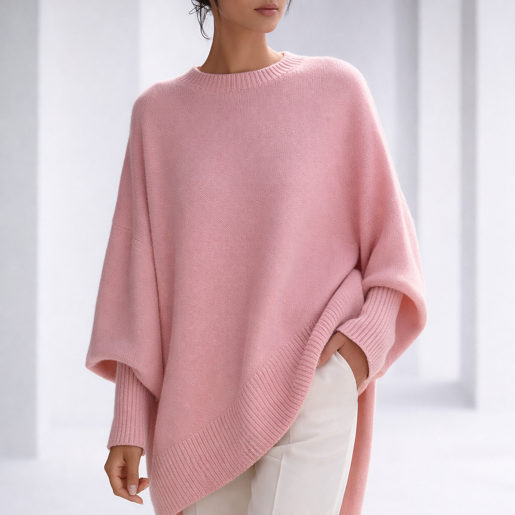 Cosima | Luxe Cashmere Relaxed Sweater with Ribbed Cuffs