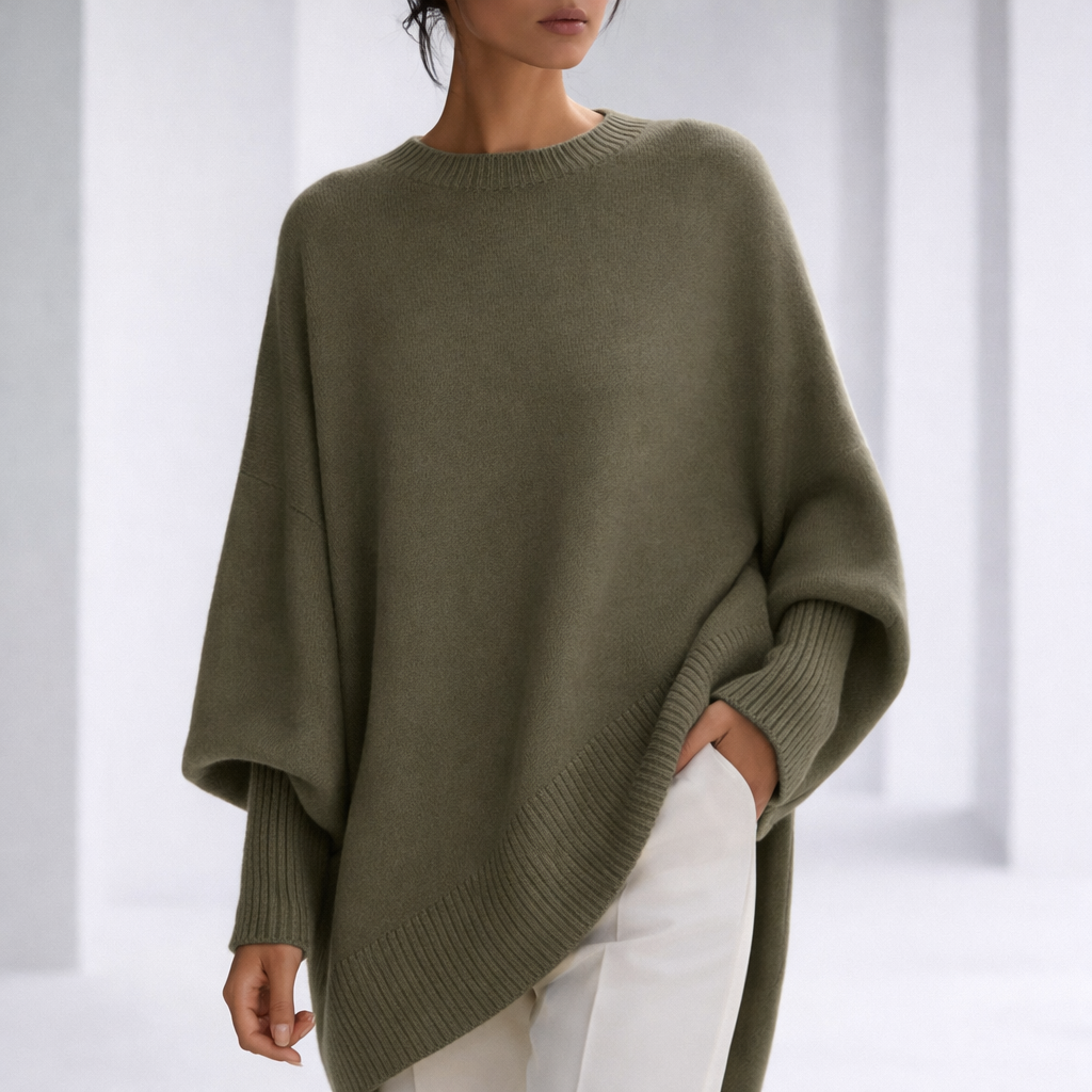 Cosima | Luxe Cashmere Relaxed Sweater with Ribbed Cuffs