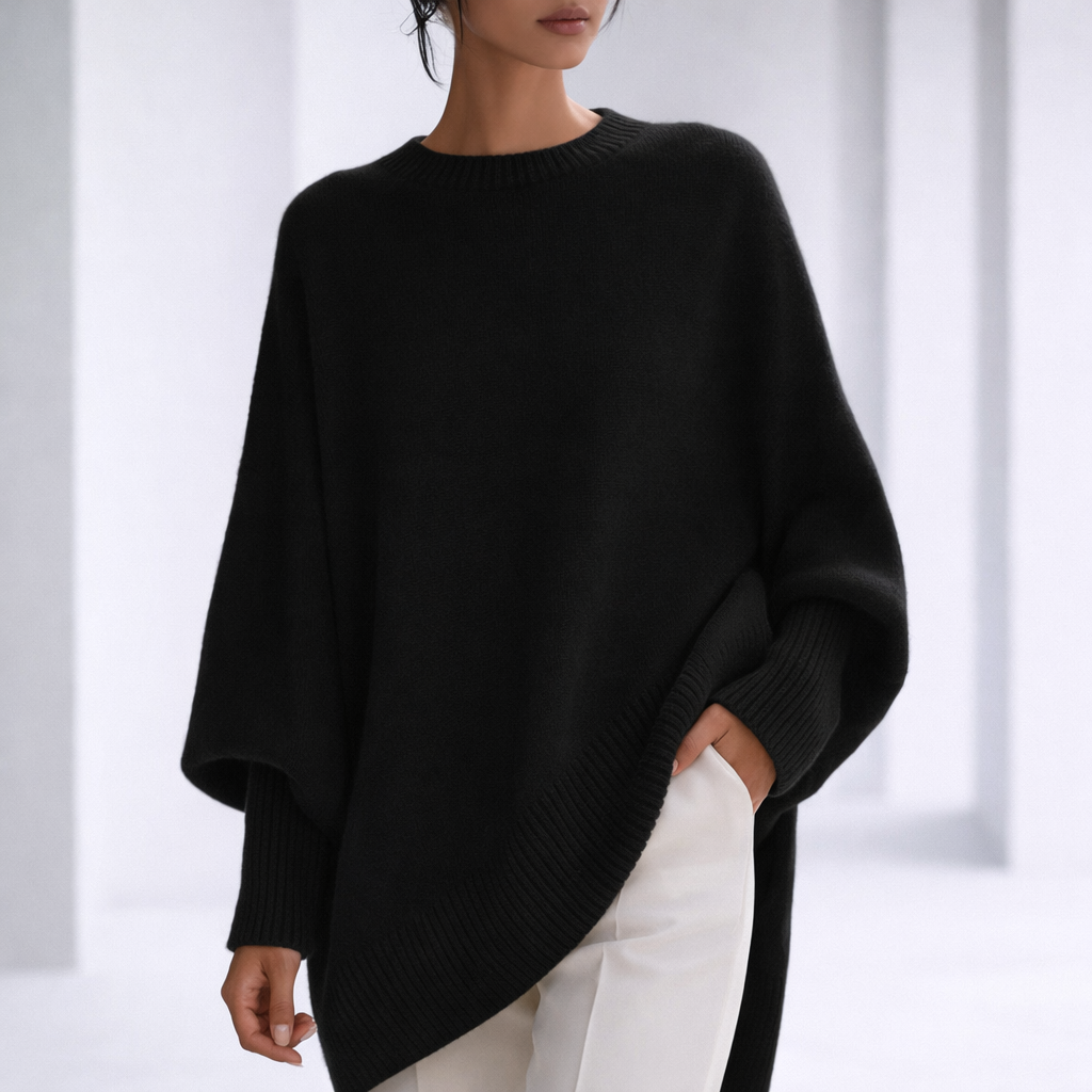 Cosima | Luxe Cashmere Relaxed Sweater with Ribbed Cuffs