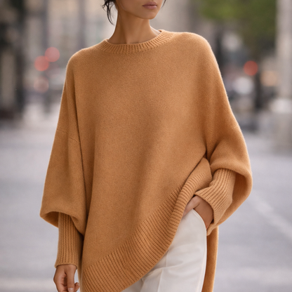 Cosima | Luxe Cashmere Relaxed Sweater with Ribbed Cuffs