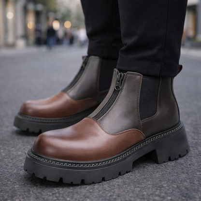 Arlo | Luxe Leather Zipper Boots