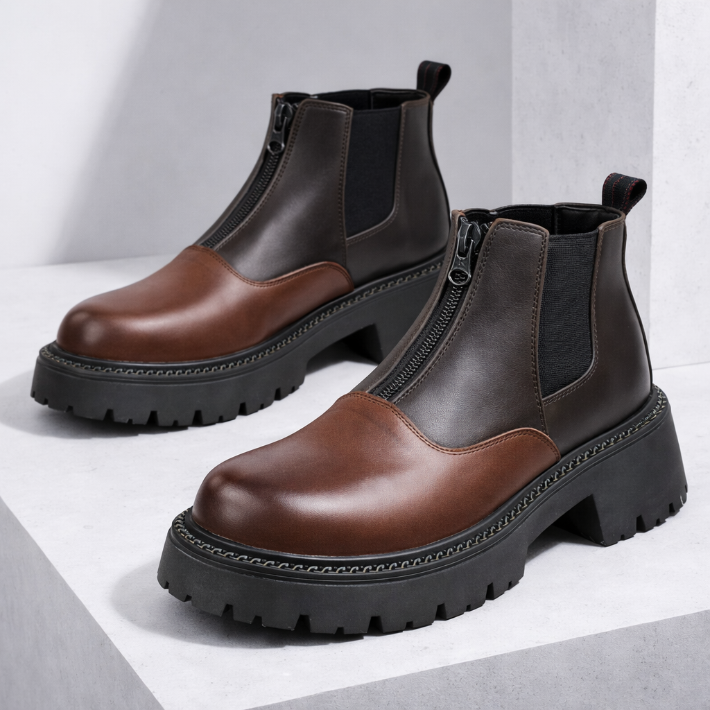 Arlo | Luxe Leather Zipper Boots