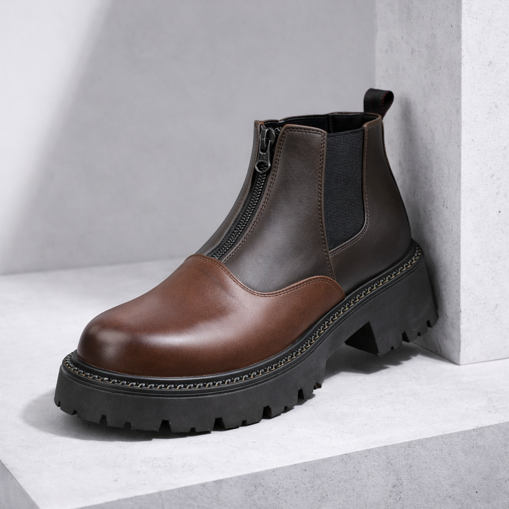 Arlo | Luxe Leather Zipper Boots