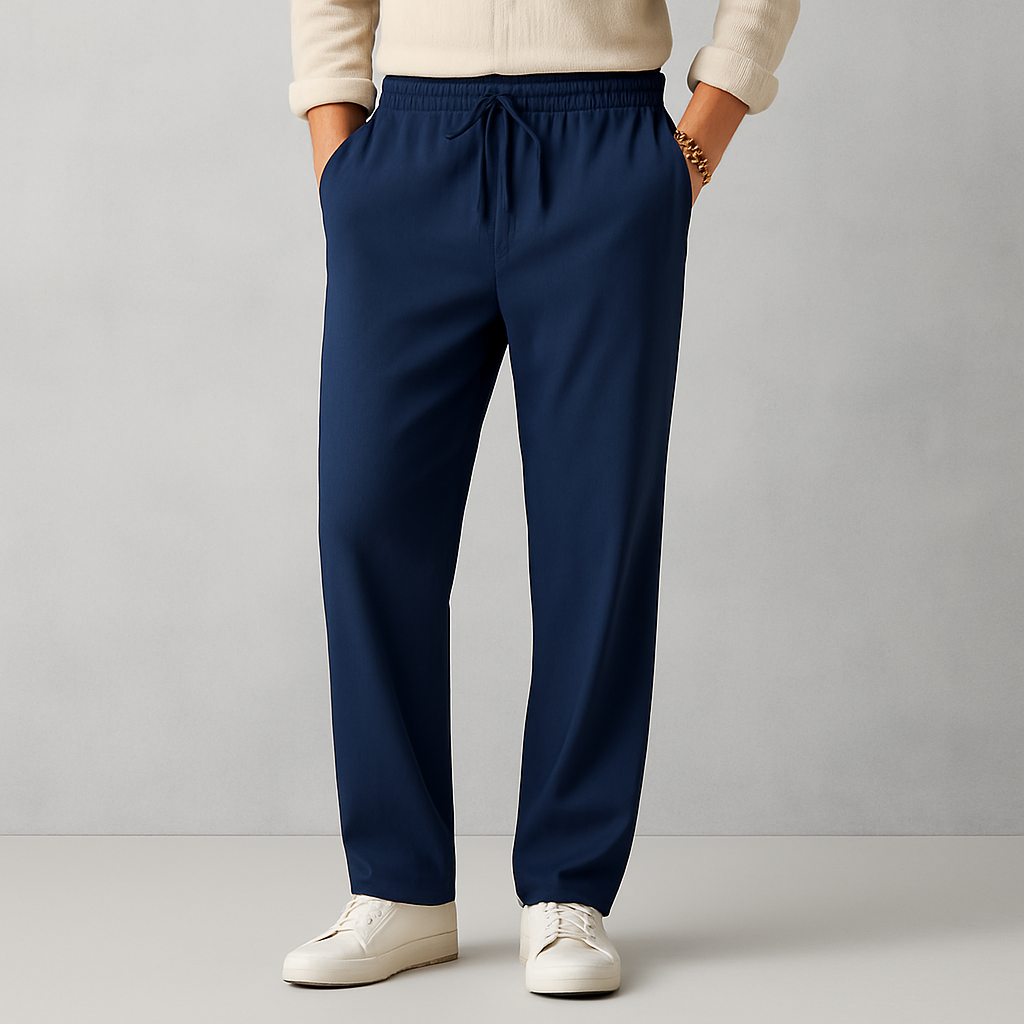 Magnus | Elegant Linen Drawstring Trousers