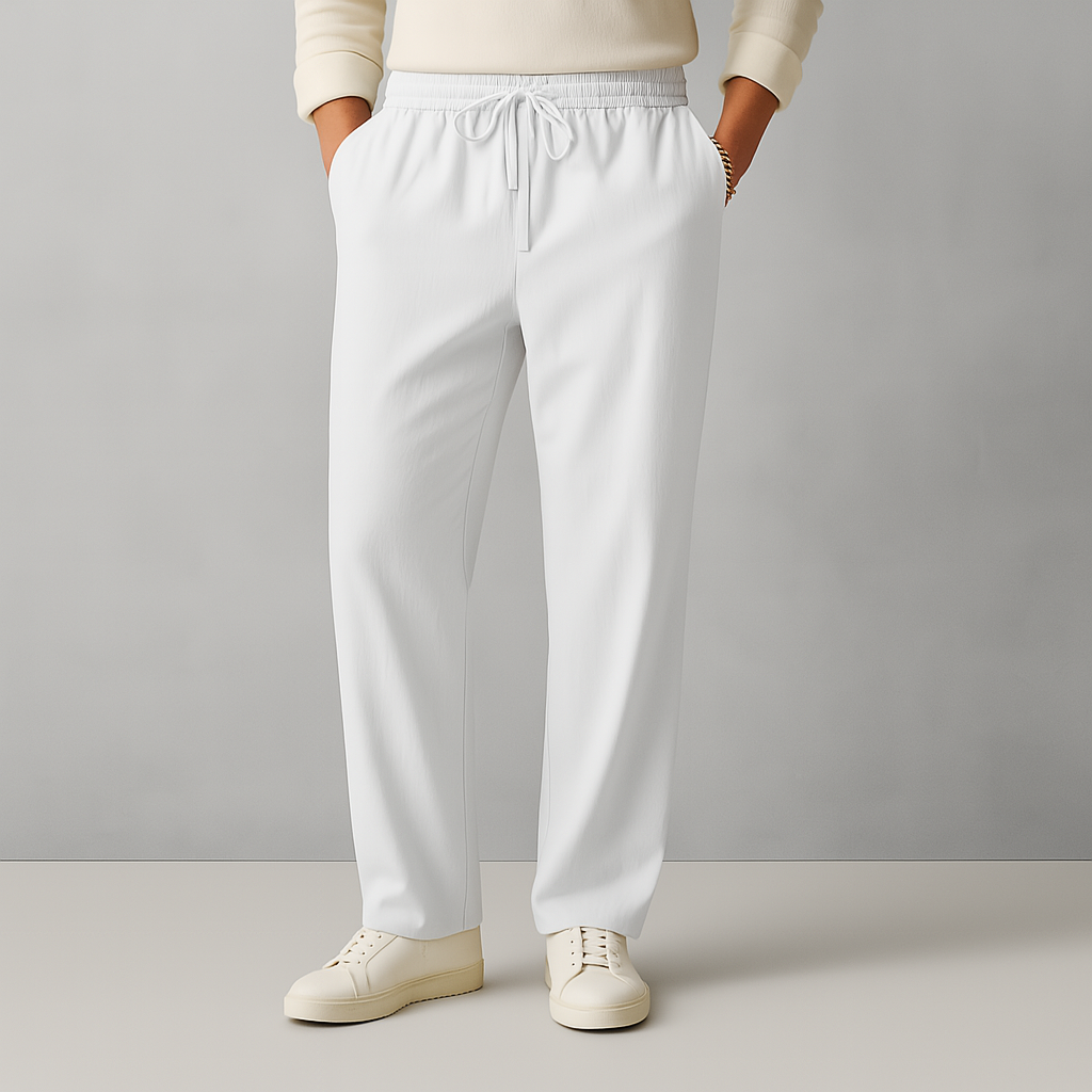 Magnus | Elegant Linen Drawstring Trousers