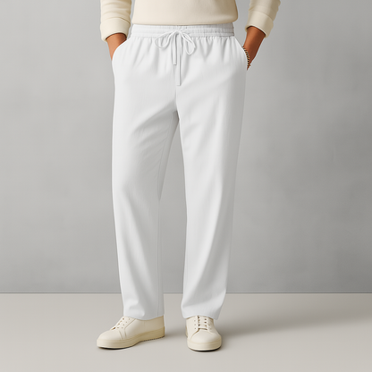 Magnus | Elegant Linen Drawstring Trousers