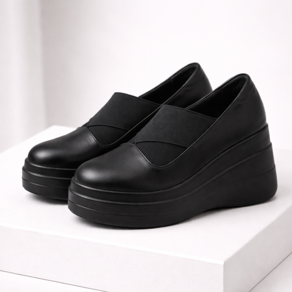 Aurora | Luxe Leather Platform Shoes