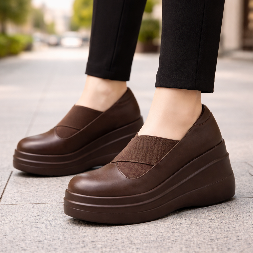 Aurora | Luxe Leather Platform Shoes