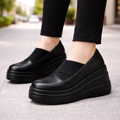 Aurora | Luxe Leather Platform Shoes