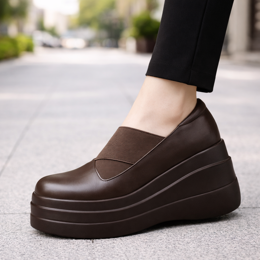 Aurora | Luxe Leather Platform Shoes