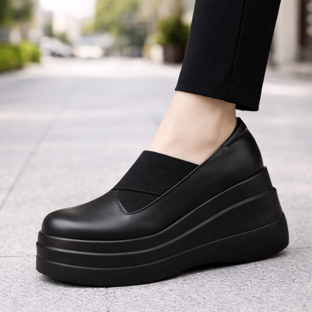 Aurora | Luxe Leather Platform Shoes