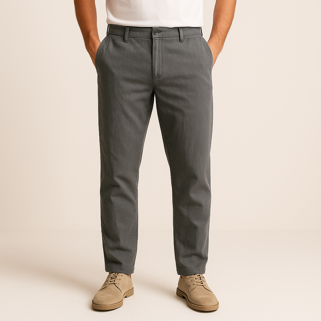 Bastian | Tapered Linen Casual Trousers