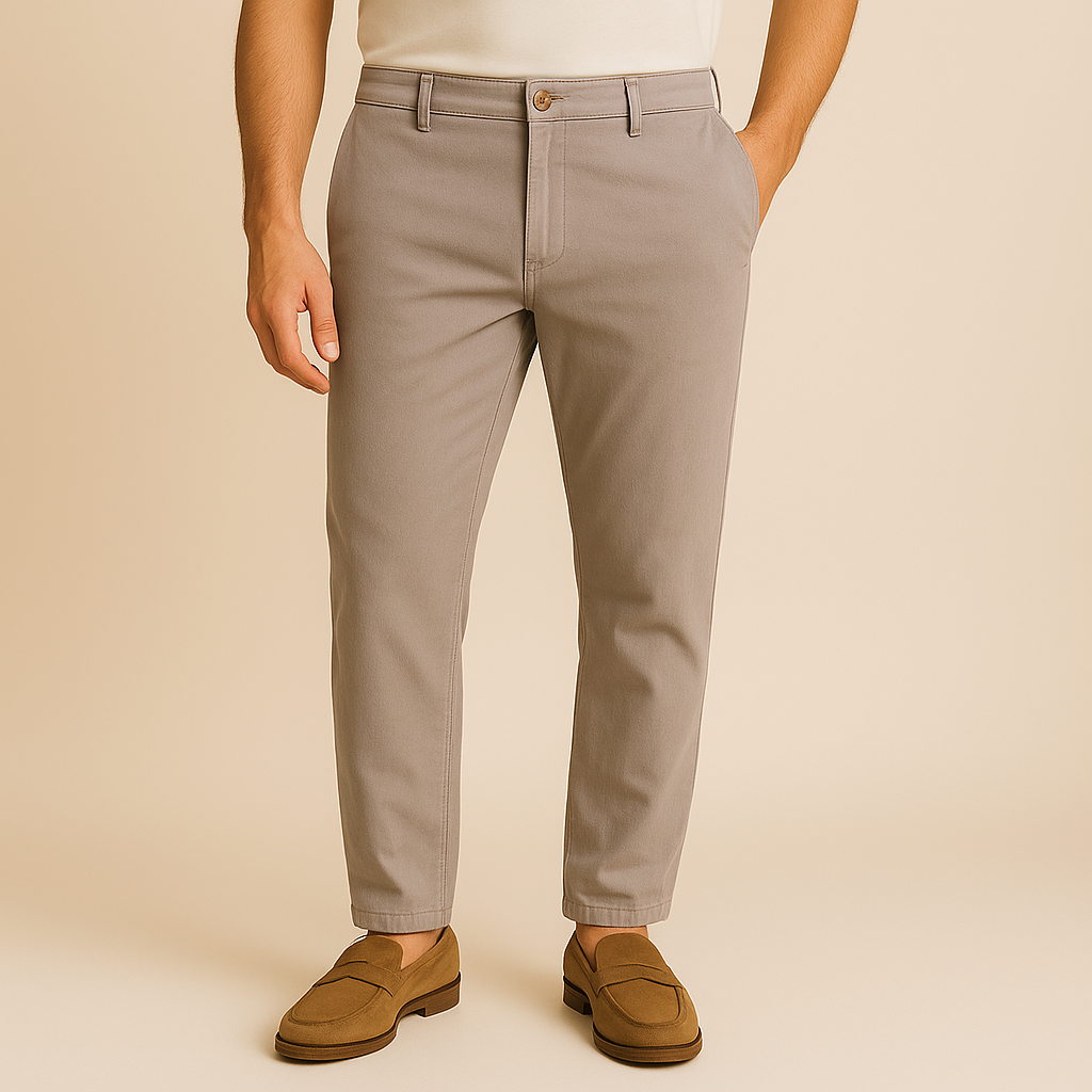 Bastian | Tapered Linen Casual Trousers