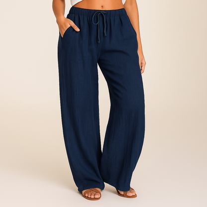 Simone | Effortless Linen Wide-Leg Trousers
