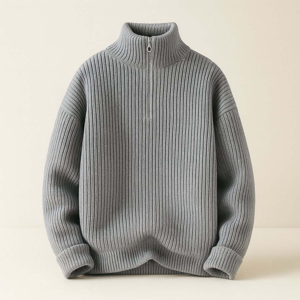 Gregory | Luxe Wool Quarter-Zip Sweater
